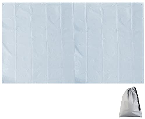 Lescars Sonnenschutz Auto Magnet: 2in1-Universal-Windschutzscheiben-Abdeckung, Magnet-Fixierung, Beutel (Autoscheibenschutz, Frontscheibenschutz, Scheibenschutz Winter)