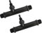 YXQ Venturi de riego de 1/2 pulgada, mezclador de fertilizantes, tubo de inyectores, herramienta agrícola, plástico, negro, para jardín, granja, césped, 2 unidades