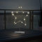 LED-Metallstern 15 LEDs Weihnachtsstern mit Ständer batteriebetrieben 25x5x38cm Weihnachtsdekoraton Stern