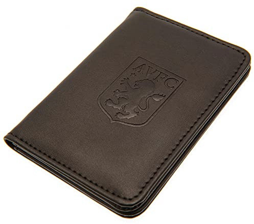 Aston Villa FC Crest Card Holder (One Size) (Black)