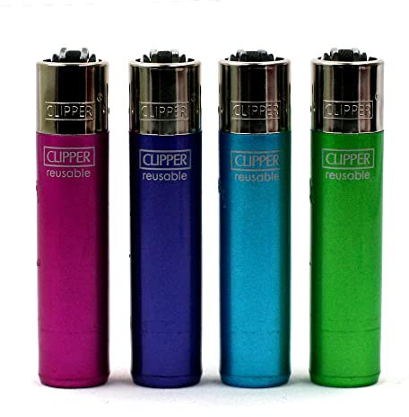 Lot de 4 Briquets Clipper – Crystal 7