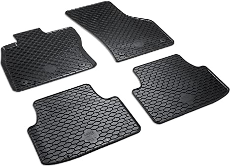 Volkswagen 5H9061550041 Gummi Fußmatten Plus 4X Gummimatten Allwetterfußmatten, schwarz, nur für Variant/Alltrack, Nicht für Mild-Hybrid