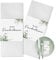 50 Stück Freudentränen Banderolen 13 x 5,5 cm Taschentücher Banderole Serviette Mit Doppelseitiges Klebeband für Hochzeit Jubiläum Geburtstag Taufe (Weiß)
