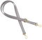 Gurt Band Schulterriemen für Damen Taschen Handtasche - Grau - Farbe Metallteile Gold - Länge verstellbar 70-128 cm - Breite 1,8 cm - Schultergurt Umhängetasche Trageriemen Riemen Umhängegurt