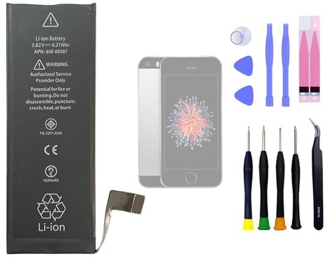 Aousavo 616-00106 ersatz akku Kompatibel mit i-Phone SE 2016 616-00107 616-00106 mit kostenloses ersatz kit