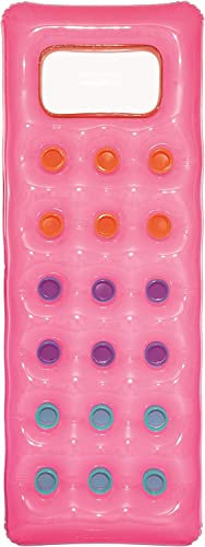 Fashion Lounge Inflatable Lilo Lounger Swimming Pool Beach Float for Adults (Pink)