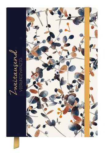 Terminkalender Classic Timer Blütenkunst - Kalender 2024 - Korsch-Verlag - Eine Woche auf zwei Seiten - Terminplaner - 13 cm x 18,5 cm