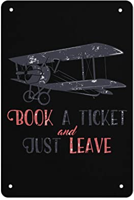 30 x 20 cm, Retro-Flugzeug-Blechschild, Vintage-Poster, Metallbild, Eisen-Schilder für Zuhause, Wand, Bar, Dekoration