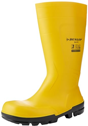Dunlop NB2JF01 Stivali Impermeabili Da Lavoro Antinfortunistica S5 Gialli 41