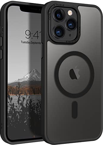 BENTOBEN for iPhone 11 Pro Max Magnetic Case, iPhone 11 Pro Max Phone Case[Compatible with MagSafe] Translucent Matte Shockproof Women Men Girl Protective Case Cover for iPhone 11 Pro Max 6.5,Black