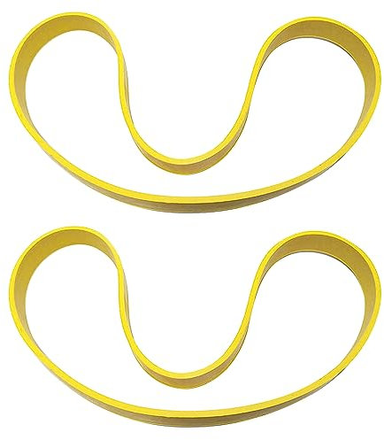 2 Stück Bandsägen Gummiband,Rutschfester Holzbearbeitung Bandsäge Gummiband Säge Scrollrad Gummiring,Zubehör für Bandsägen (12,315mm, Gelb)