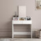 Panana Coiffeuse avec miroir et 2 tiroirs Blanc, WH-08B