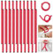 Ninehaoou 20 Pcs 17 Inch EVA Foam Twist Rubber Ties Reusable Bendable Cable Tie Straps Flexible Heavy Duty Twisty Ties for Organizing Cords Bundling