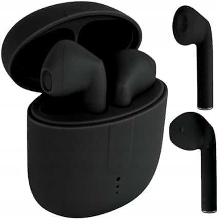 Setty Cuffie senza fili Bluetooth 5.0 TWS Wireless Earphone Auricolari Auricolari Stereo Ricarica Wireless e Custodia di Ricarica Portatile per Android, iPhone, Samsung, Huawei (Nero)