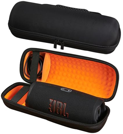 XINGFUDAO Harte Reise-EVA-Hülle, kompatibel mit JBL Charge 5 / Charge 4, wasserdichter Bluetooth-Lautsprecher, Tragetasche für JBL Charge 5 / Charge 4 Lautsprecher
