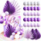 JeVenis Purple Cake Decoration Lavender Purple Balls Cake Topper Baby Shower Cake Decoration for Wedding Bridal Shower Birthday