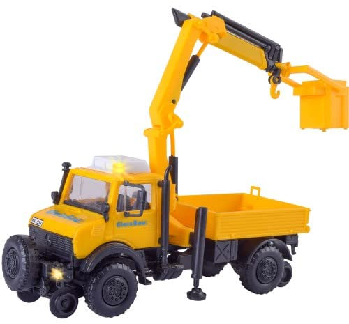 Kibri 14991 Zweiwege UNIMOG GleisBau mit Arbeitskran und Korb
