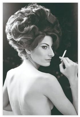 Poster des Filmschauspielers Anouk Aimee Leinwandposter, Schlafzimmer-Dekor, Sportlandschaft, Büro, Raumdekoration, Geschenk, ungerahmt, 20 x 30 cm