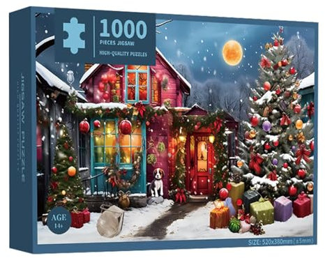 Weihnachts-Adventskalender-Puzzle | Familienurlaub Puzzle-Adventskalender 1000-teiliges | Adventskalender-Puzzle | Weihnachts-2024 Jigsaw Puzzles Für Erwachsene Heimdekoration