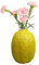 Vintage-Vase in Zitronenform, Gelbe Keramikvase für Blumen, Keramik-Obstvase mit 3D-Zitronen-Design für Moderne Bauernhaus-Wohnzimmer-Tischregal-Dekoration
