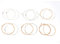Joyance Lot de 12 cordes de rechange pour guitare folk, pièces d'instruments de musique, compatibles avec les guitares à 12 cordes, cordes en acier