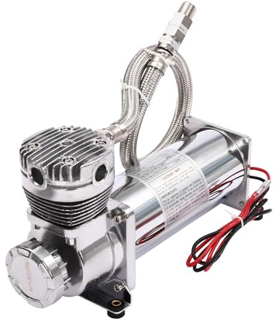 vinnyooc Compresseur d'air Automobile 200PSI, Kit de Compresseur d'air, Compresseur de Suspension Pneumatique pour Klaxons de Voiture Outils Pneumatiques Pneus de Voiture