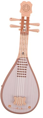 Levemolo Spielbares Chinesisches Pipa Musikinstrument für Realistisches Traditionelles Saiteninstrument Ergonomisch für Kleine Hände für Familienfeiern Schulaufführungen und Kulturelle