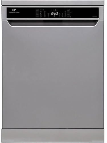 Lave-vaisselle pose libre CONTINENTAL EDISON - 15 couverts - Largeur 59,8 cm - Classe D - moteur induction - 39 dB - Silver