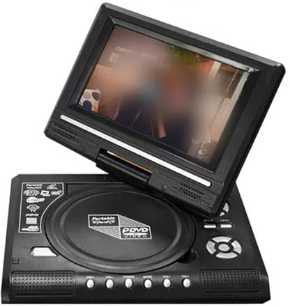 7.8/9.8 Inches Portable DVD Player High Clarity TV Function Built In Card Reader Swivel Screen Mobile DVD Player For Travel(7.8 inch)