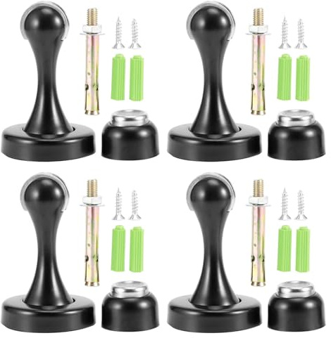MAMJENNI Door Stop Holder, Wall Protector with Strong Magnet, for All Types of Walls Including Ceramic Glass Marble, Stainless Steel Anti-Rust Floor or Wall Mount Design
