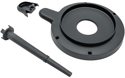Wundermix - Adapter-Set WunderSlicer & WunderJuicer für TM7 | Adapter + Steckachse in Mattschwarz, kompatibel mit Thermomix TM7, Made in Germany, sicher und passgenau