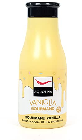 Aquolina Duschgel Vanille Gourmand. Cremiges, leichtes Schaumbad, das schnell aufgenommen wird - 250 ml