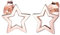 Elli Ohrringe Damen mit Stern Symbol Astro Look Basic in 925 Sterling Silber Rosé vergoldet