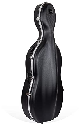 Crossrock Cello-Koffer mit Rollen, aus ABS spritzgegossen 4/4 Full Size Schwarz