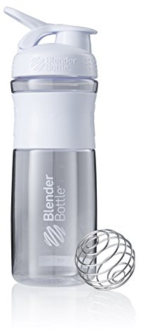 BlenderBottle Sportmixer Botella de Agua y mezcladora, Unisex, Fashion White, 820 ml