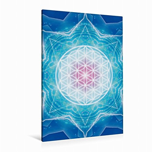 Premium Textil-Leinwand 80 x 120 cm Hoch-Format Blume des Lebens - Multidimensionalität | Wandbild, HD-Bild auf Keilrahmen, Fertigbild auf hochwertigem Vlies, Leinwanddruck von Gaby Shayana Hoffmann