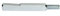Wechselstift 7630, 95 mm, VK 9 mm, Gewinde M 8, Stahl verzinkt