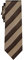 Generisch gestreifte Seidenkrawatte stripe 2cm camel brown
