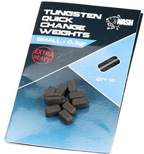 Nash Tungsten Quick Change Weights Small 0,3g T8704 Blei Bleie Angelblei Lead