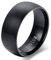 Cupimatch Titan Ring Herren Bandring Finger Ringe Glatt, Ehering Verlobungsring Freundschaftsring Schwarz, Größe 71
