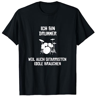 Drummer Schlagzeuger Idol T-Shirt Schlagzeug Musik Geschenk T-Shirt