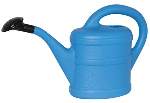 Geli - Goods for green Gartengie?kanne Kindergie?kanne Blumenkanne Gie?kanne Blumenkanne Spielzeuggie?kanne 1l Fassungsverm?gen Bunt Gie?en Blumen Pflanzen (Hellblau)