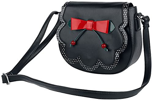 Banned Retro Marilou Frauen Handtasche schwarz Polyurethan Geschenke, Hochzeit, Rockabilly, Romantik