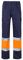 VELILLA 157, zweifarbige Hose mit mehreren Taschen, hohe Sichtbarkeit, Marineblau und Neonorange, Größe 4XL