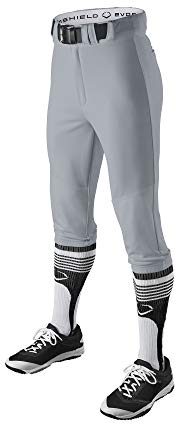 EvoShield Pantalones de Uniforme de béisbol Salute para Adultos, Parte Inferior Abierta y Estilo Braguita, a Rayas y Color Liso