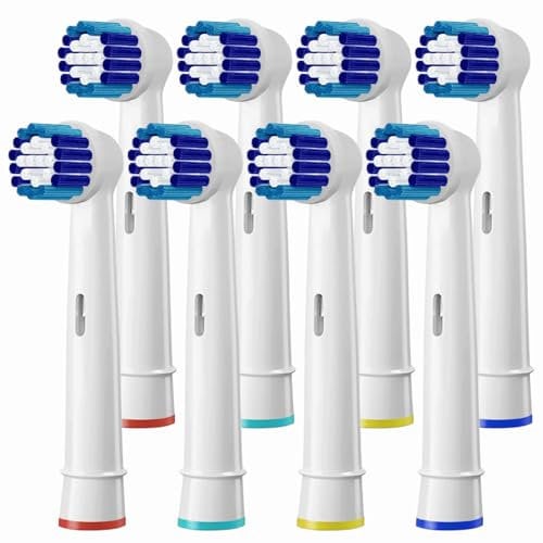 Testine di Ricambio per Spazzolino da Denti Elettrico, Testine di Spazzola per spazzolini Compatibili con Braun Oral B Pro Vitality Smart Genius (8 Pezzi)