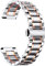BINLUN Correas de Reloj Acero 12mm-24mm Repuesto de Correas Metálica Smartwatch Extremo Recto Y Curvado 6 Colores Hombres Mujer Para Samsung Galaxy Watch 6/5 Para Huawei Watch(Plata-oro rosa,18mm)