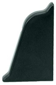 DQ-PP 1x WINKELLEISTE ENDSTÜCK RECHTS | Schwarz | 38 x 25mm | PVC | Küchenleiste Arbeitsplatte Abschlussleiste Leiste Küche Küchenabschlussleiste Wandabschlussleiste Tischplattenleisten