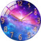 RAILONCH Leise Funk Wanduhr Funkuhr modernes Design Wanduhr Lautlos für Wohnzimmer, Küche, Büro und Schlafzimmer (D)