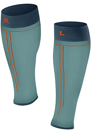 FALKE Damen Wadenbandage RU Compression Tube W TB Funktionsmaterial mit Kompression 1 Paar, Blau (Turquoise 6960) - Wadenumfang W1, ONESIZE